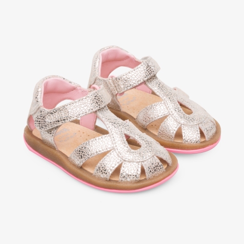 Camper Bicho Kids Summer Sandals US-94915 Silver Outlet USA